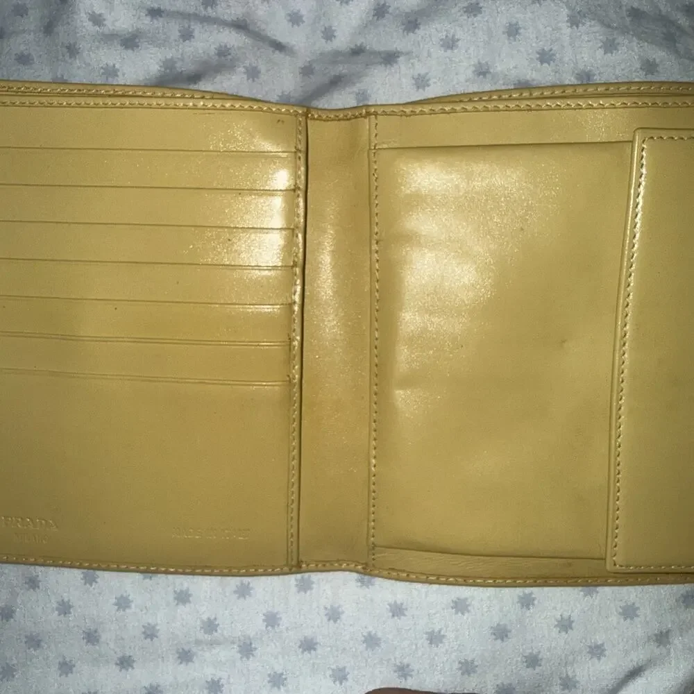 Prada Trifold Flap Wallet